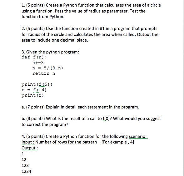  Create a Python function that calculates the area of a circle