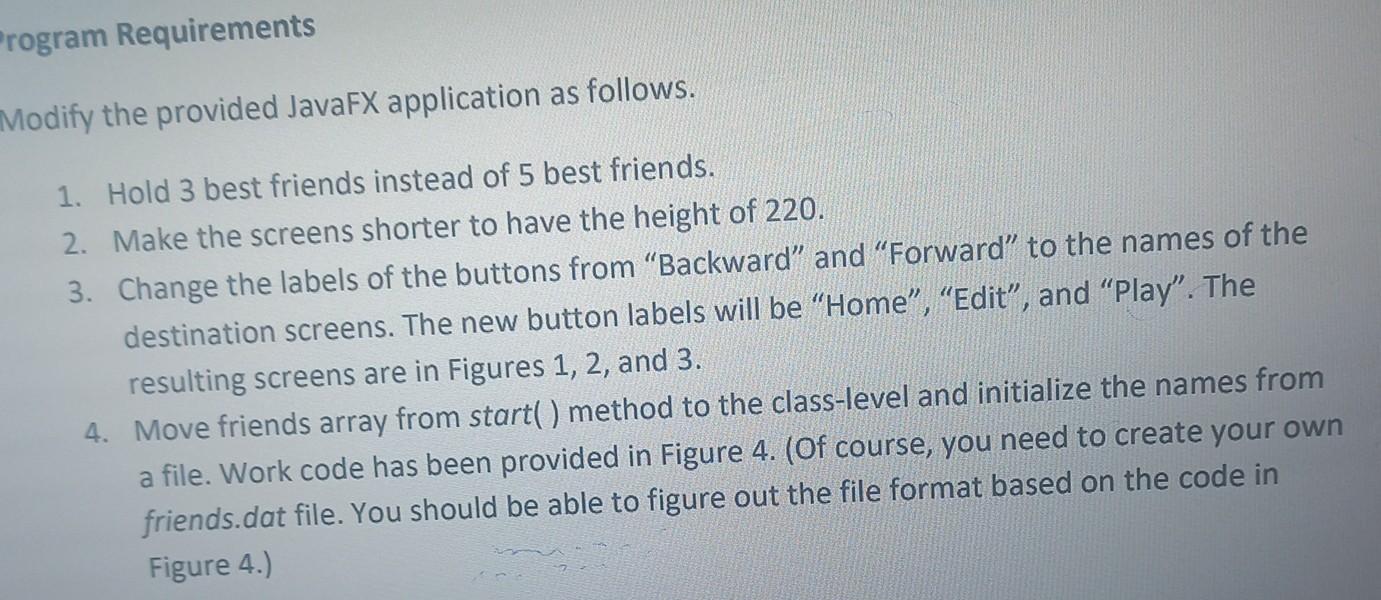 3 best friends instead of 5 best friends. 2. Make the screens