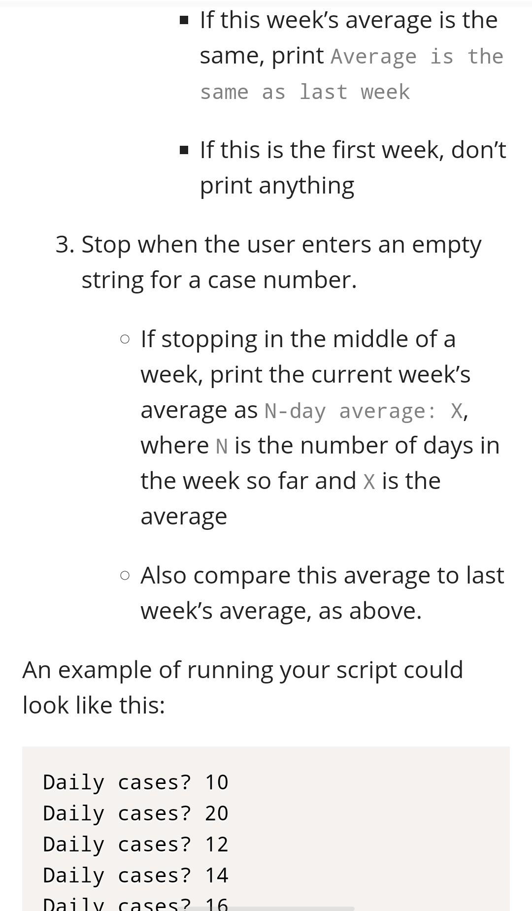 our respective jurisdictions. Another key metric is a seven-day average, and whether
