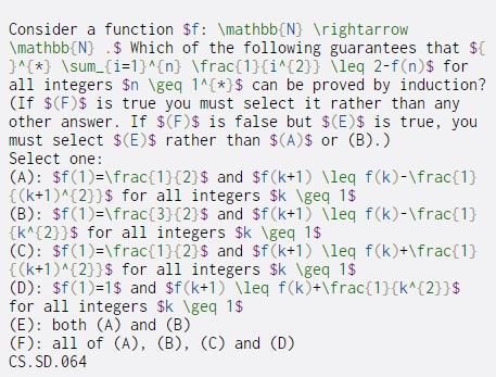  Consider a function $f: \mathbb{N} ightarrow \mathbb{N} .$ Which of the