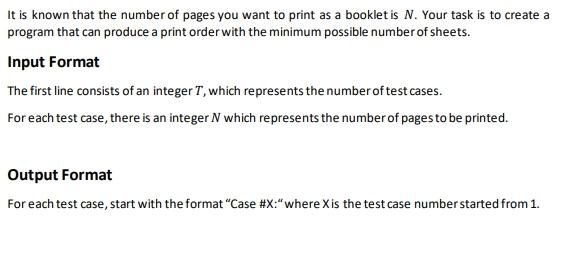 description. For the second and third test cases, note that the back