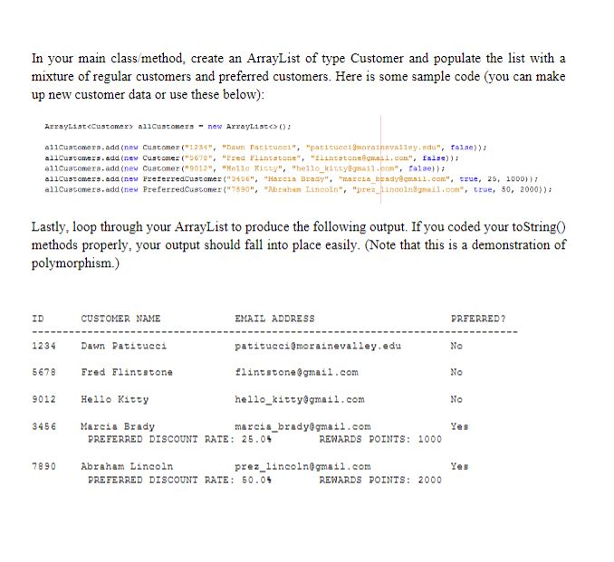 // TODO code application logic here } private String CustID; private String