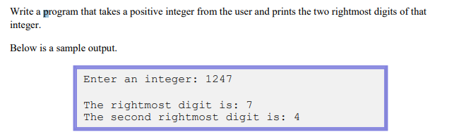 Write a program that takes a positive integer by using c++ Write