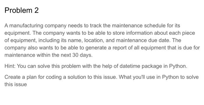 needs to track the production of various products on its assembly line.