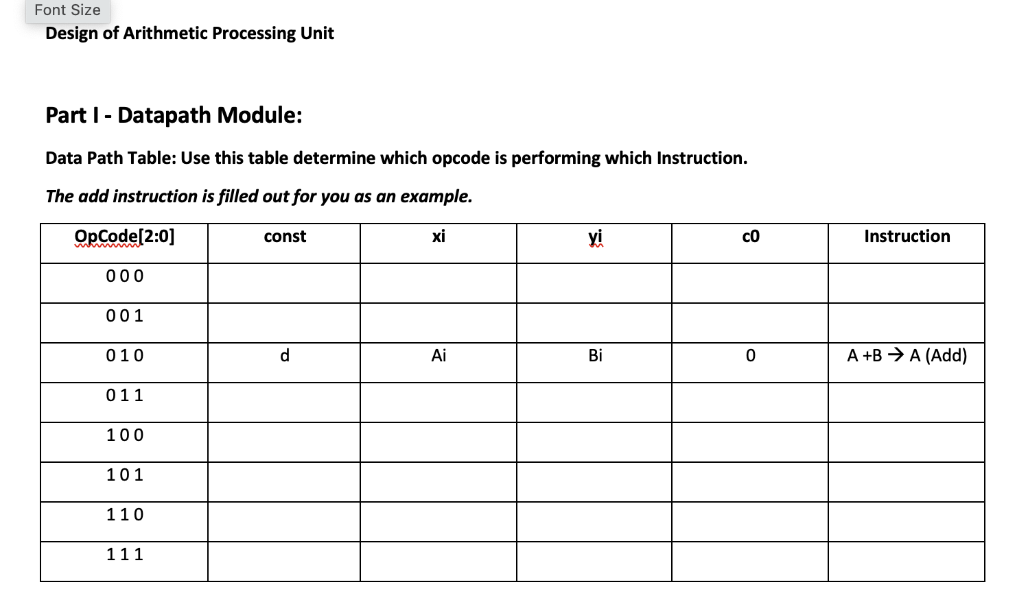 Please Please make the table for me I do not get it!!!!!!!