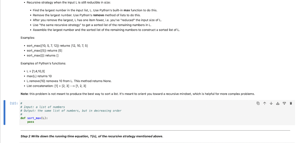 you! Step 1 Write a Python function to sort numbers in decreasing