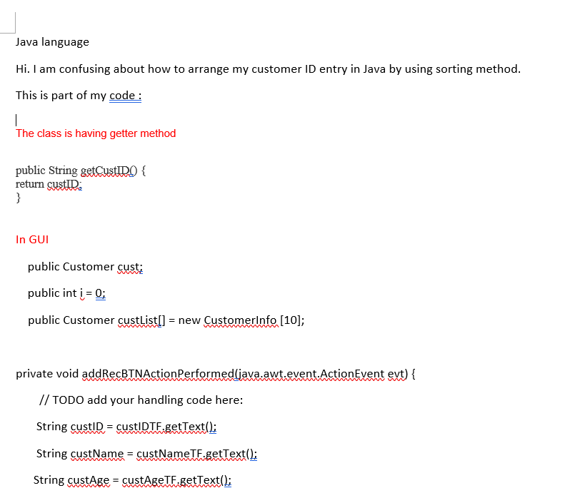  Java language Hi. I am confusing about how to arrange my