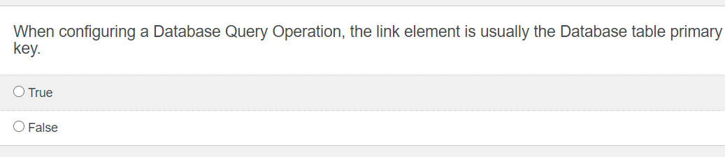  2. 3. 4. 5. When configuring a Database Query Operation, the