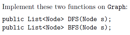 code + Pseudo code is given to implement DFS and BFS. Thanks!