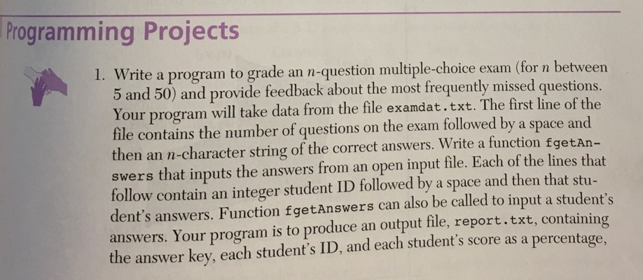 PLEASE USE ARRAYS, POINTERS AND FILE POINTERS IN THE C LANGUAGE. PLEASE