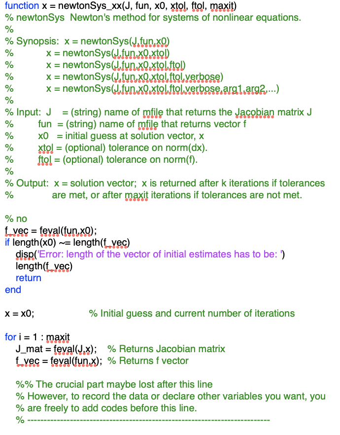 a Matlab file. Complete the function inside this file. After that, use