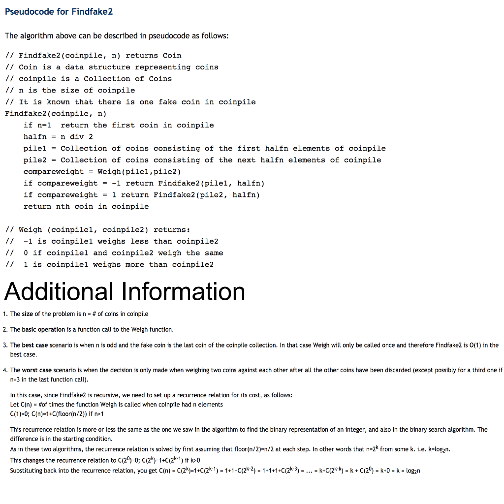 [Pseudocode] [Advanced Algorithm] Improving Efficiency I was originially given the following algorithm