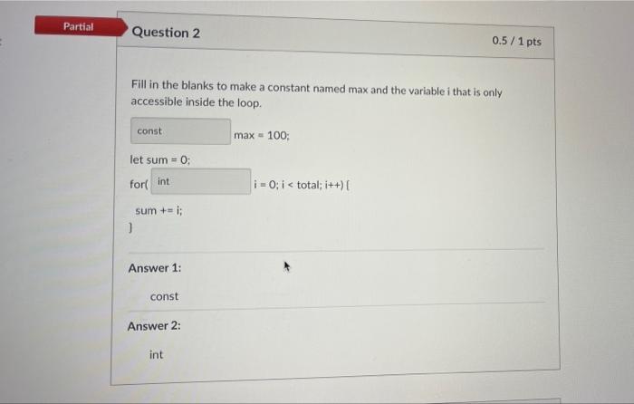  please need help with this , i did const and int