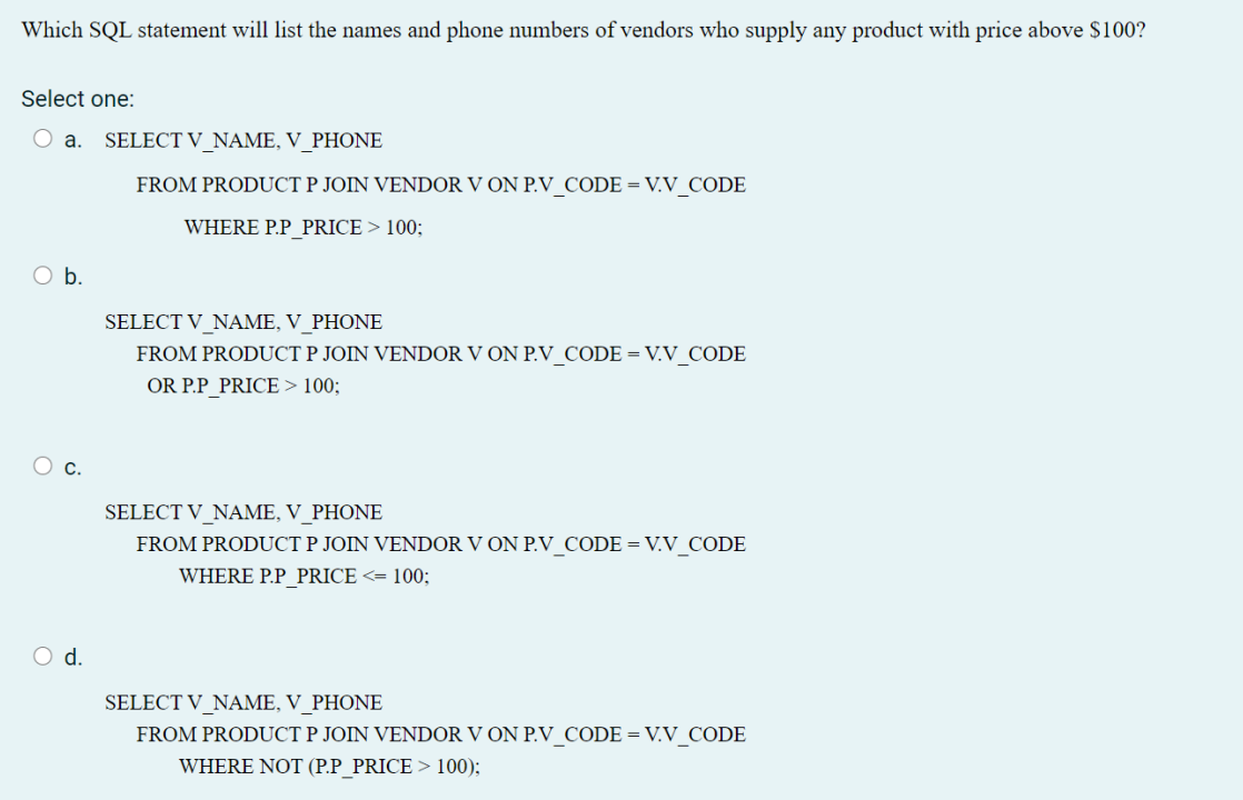 to check whether an attribute value is null is Select one: O
