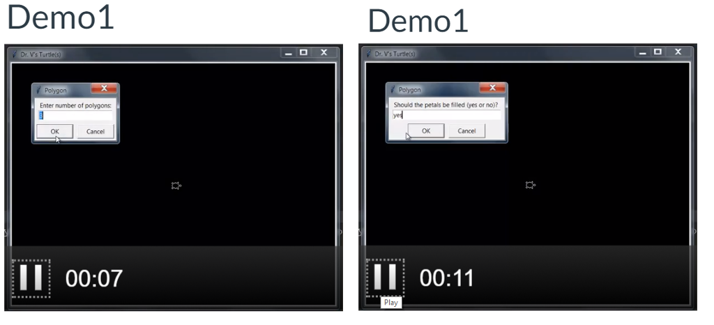 the number of petals. The program will prompt the user for the