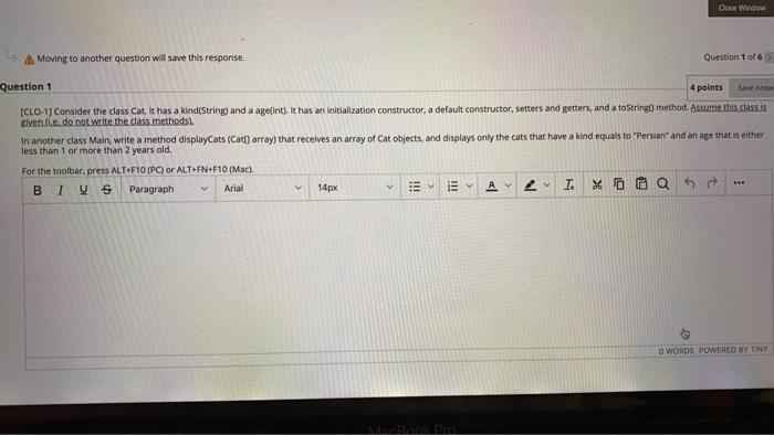  Close Window A Moving to another question will save this response.