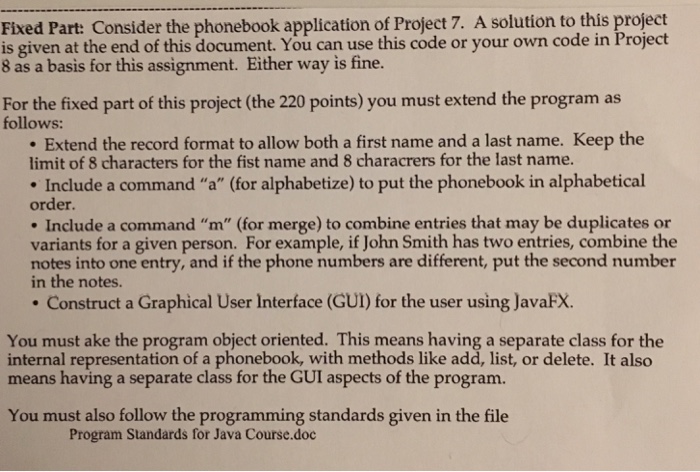  Phone book Java program with a GUI built using JavaFX follow
