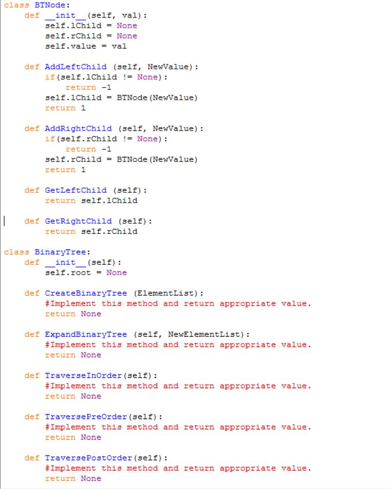 demonstrate your code by creating a tree using some random numbers and