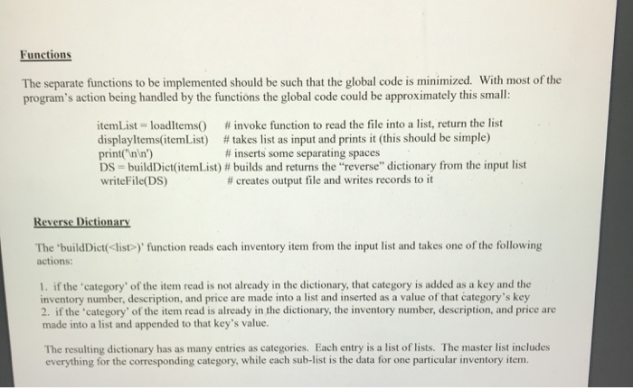inventory items. The file name is "Alinput.txt". Each line consists of comma-separated