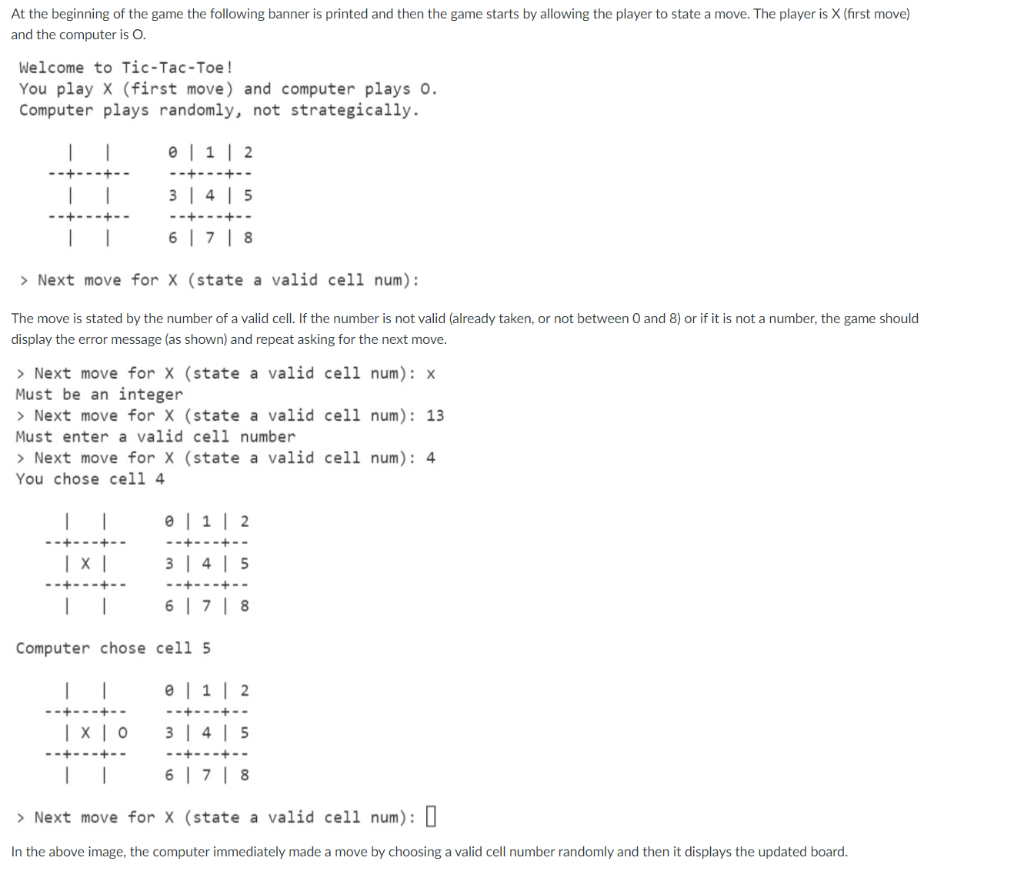 A pyhton TicTacToe game (command line), The incomplete code are showing below