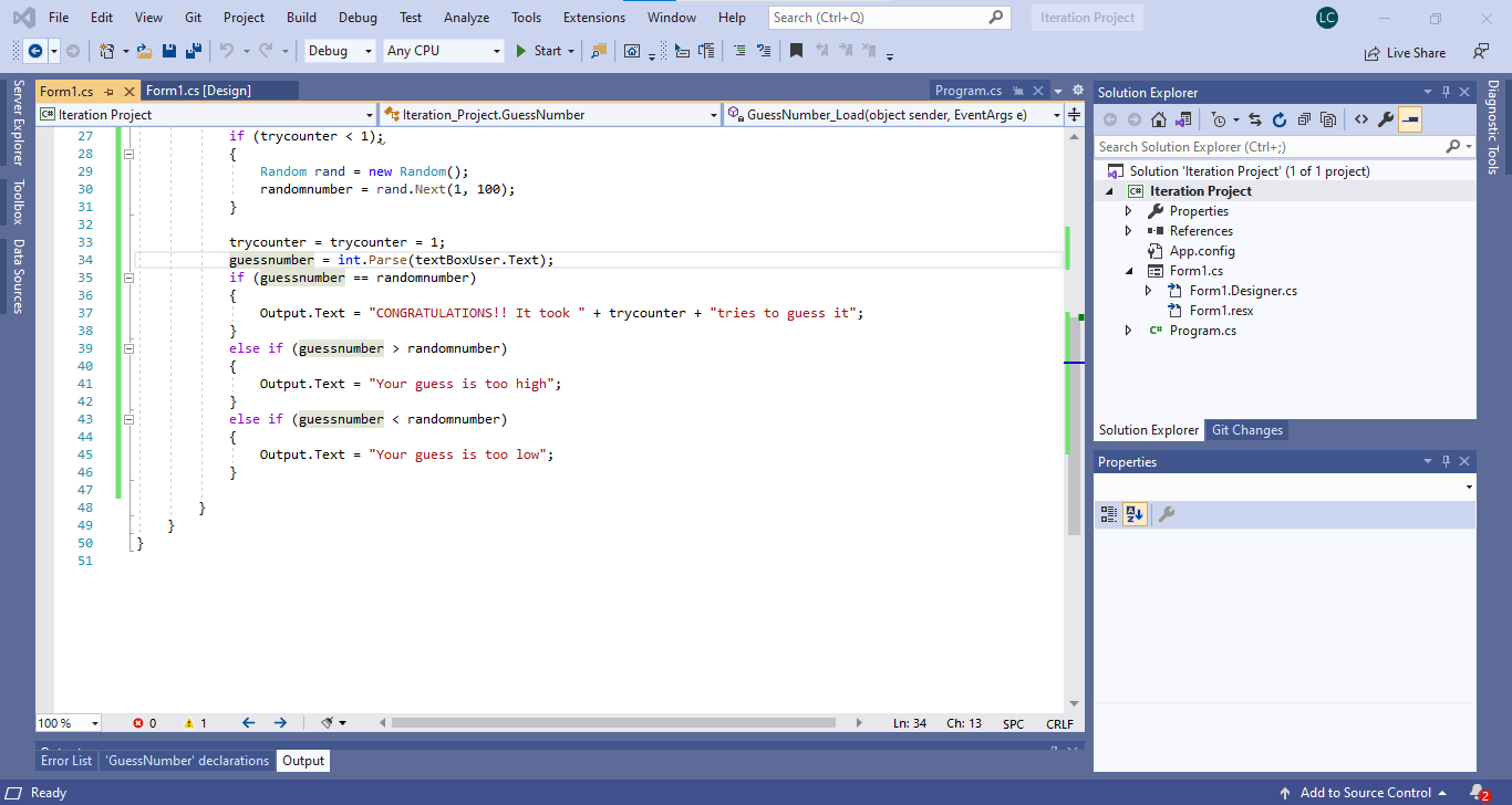 high, too low and will display this back to the user. This