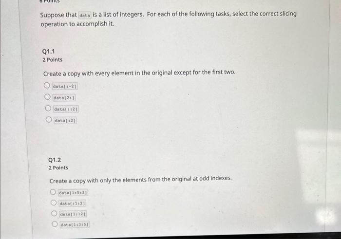 please i need this quick Suppose that is a list of integers.