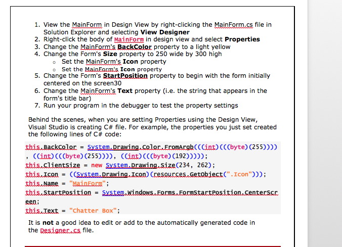 > Project 2. From the New Project dialog box, choose Visual C#