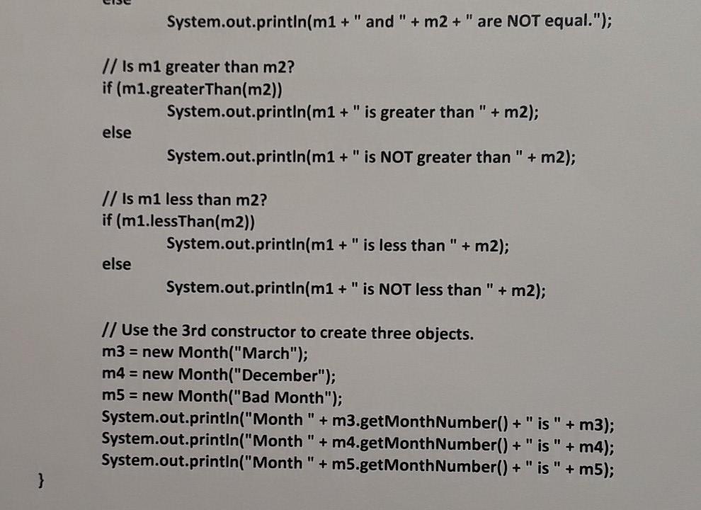 the month. For example, January would be 1, February would be 2,