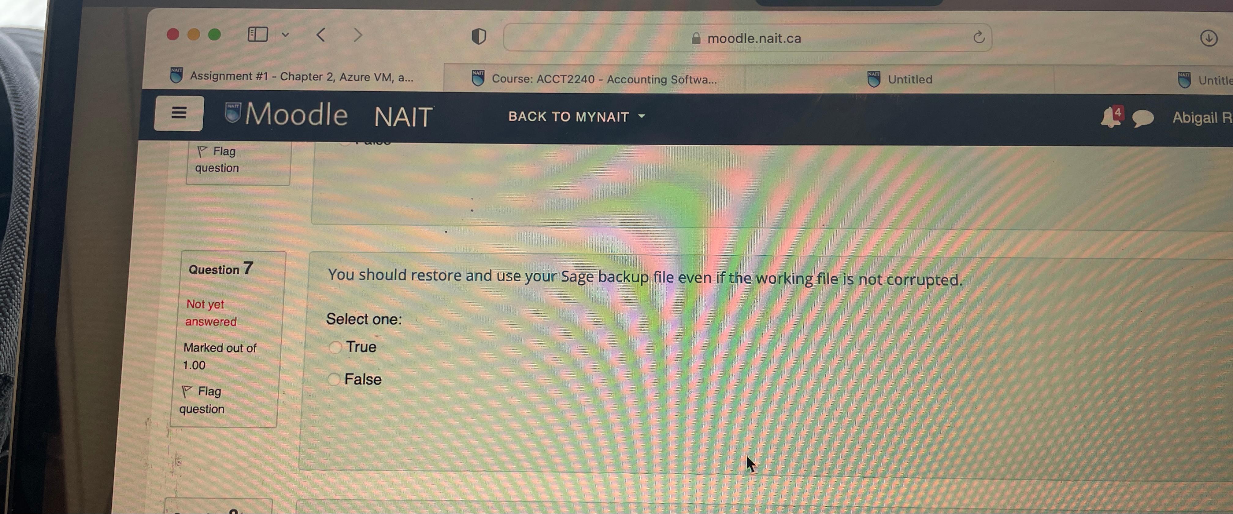  Assignment #1- Chapter 2, Azure VM, a... Course: ACCT2240- Accounting Softwa..
