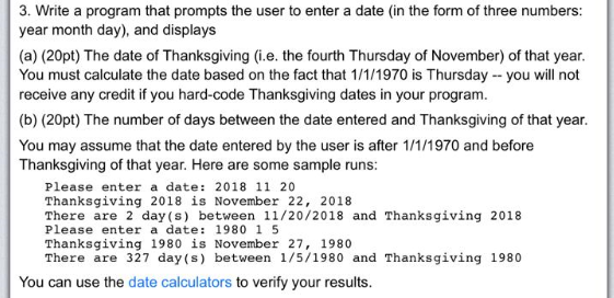 JAVA LANGUAGE 3. Write a program that prompts the user to enter