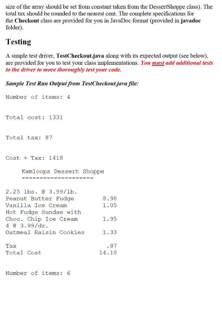 cookies by the dozen, ice cream, and sundaes (ice cream with a