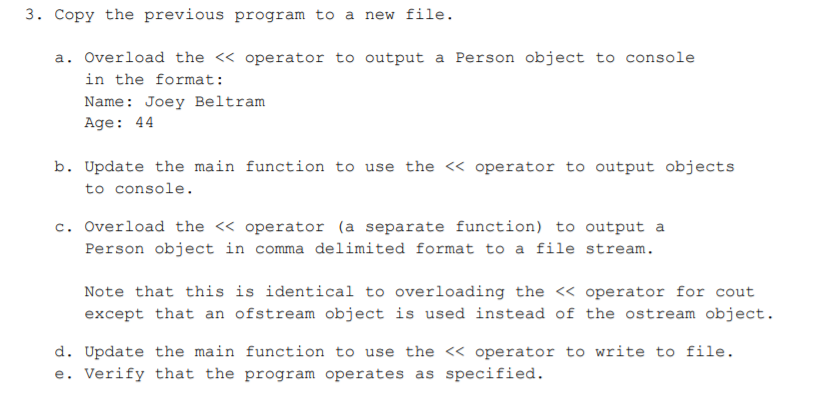 Code using c++, Augment the code below the picture to answer the