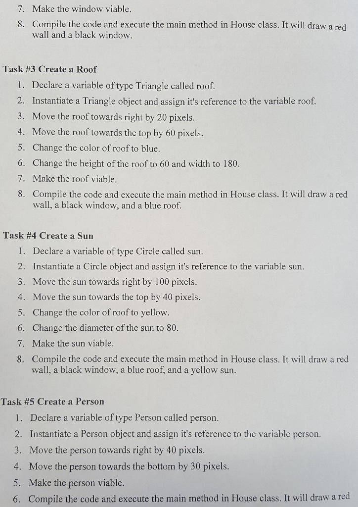 House class. It contains main method which will create a Square shape,