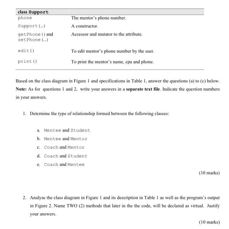 be run as follows: The students are divided into two categories, mentor