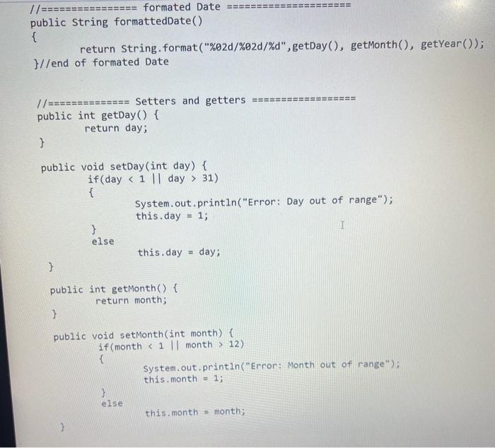 class should have: - A constructor that initializes the name, civillD, dateOfBirth,