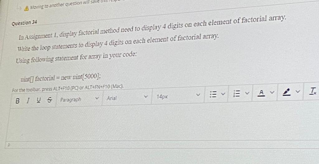 Write code in c# also explain Moving to another question save