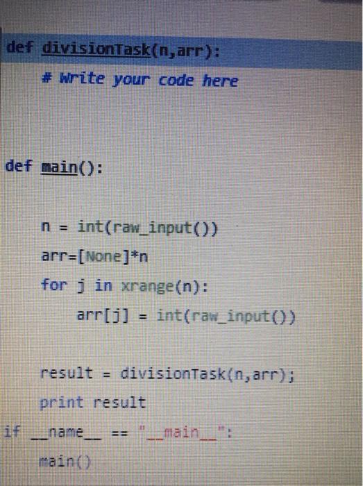is clearly present in snapshot attached. You are given an array of