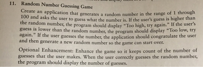 C# windows form application need optional enchancment as well 11. Random Number