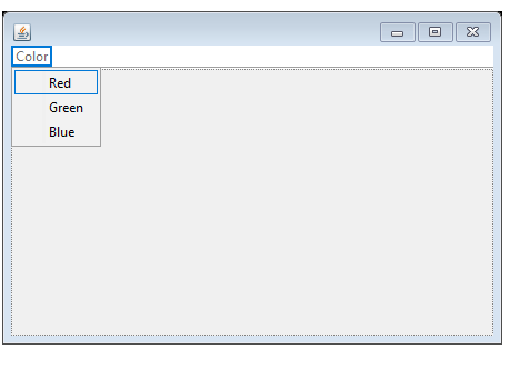 I am trying to create a Java GUI where if i click