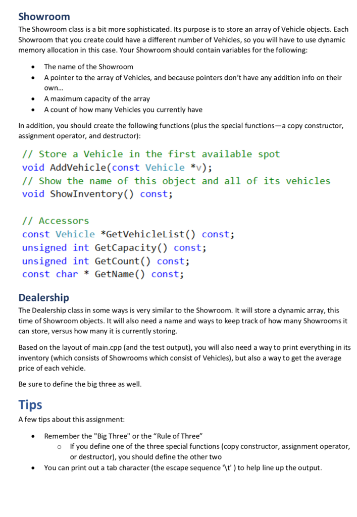 if you could show the output you got, please :) And main.