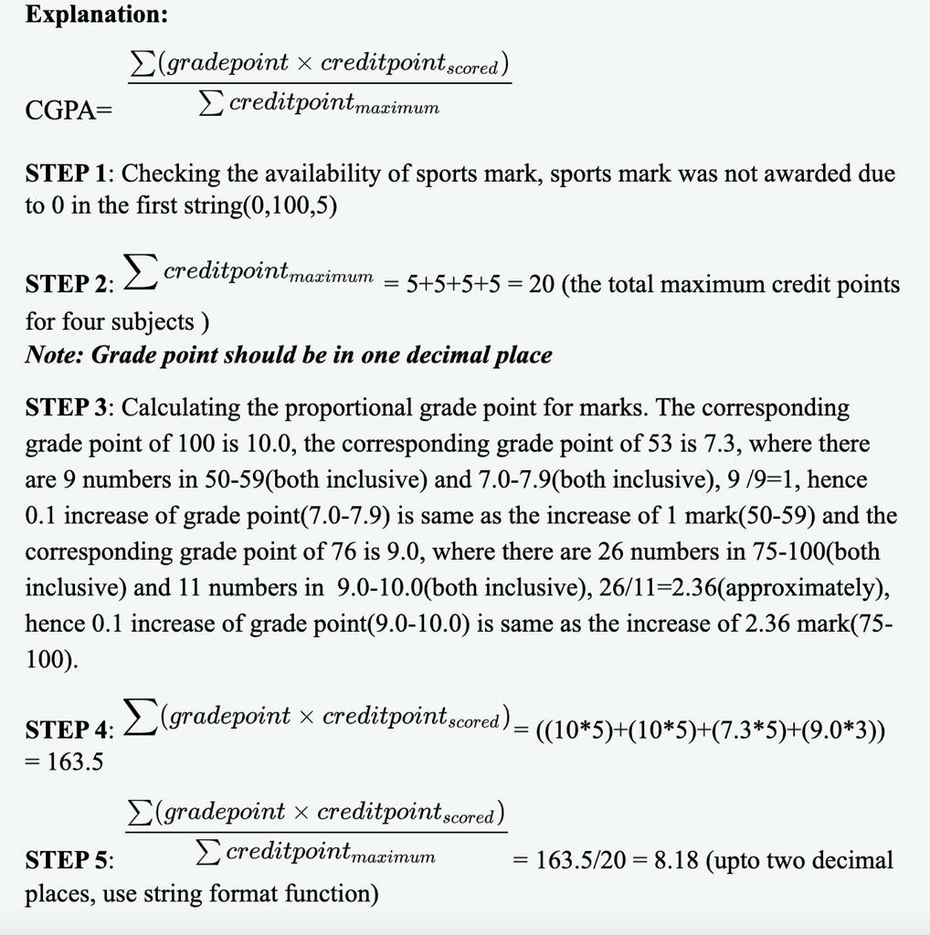 abstract method in the Student class - String result(String MarksOfStudent).(This method should