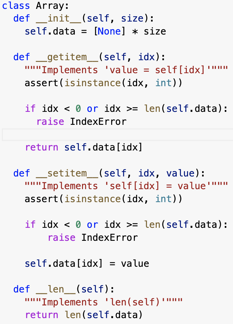 Update: Yes, shifting the elements when deleting would be good. Update 2: