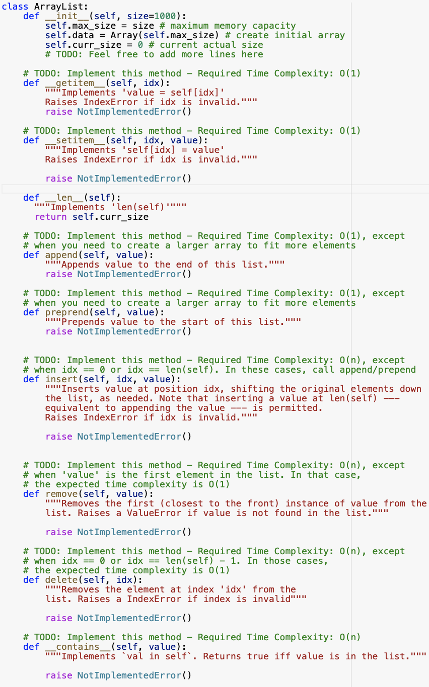 If prepend cannot be achieved in O(1) O(n) is ok. In this
