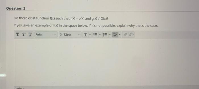  Question 3 Do there exist function f(x) such that f(x) =