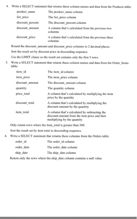include the number of rows resulting from the query. 1 of 3