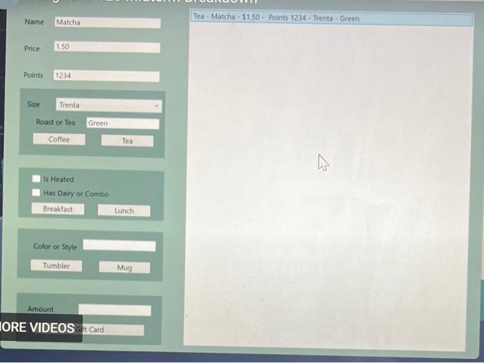  CSI 124 programming. how to constract and display on the textbox