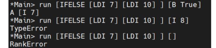 I need to implement the IFELSE type so that I get the
