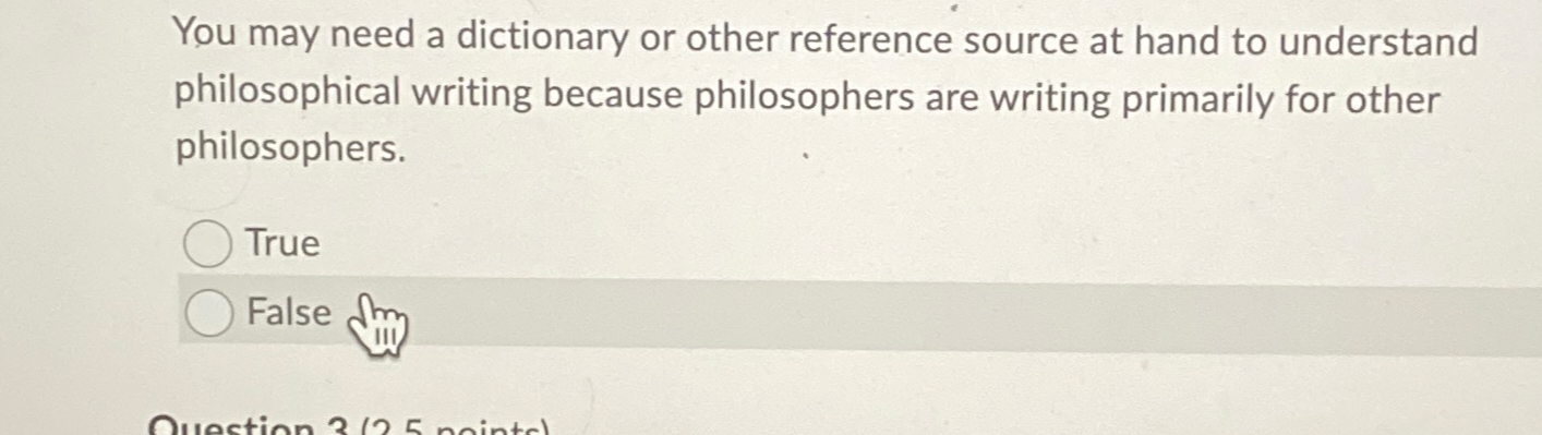  You may need a dictionary or other reference source at hand