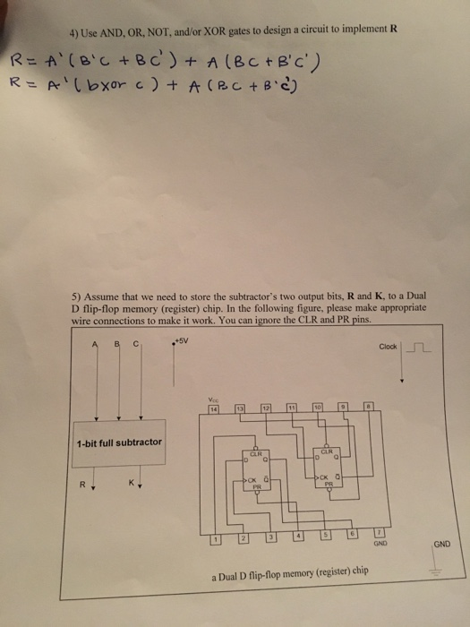  Can you do 4 & 5 4) Use AND, OR, NOT,