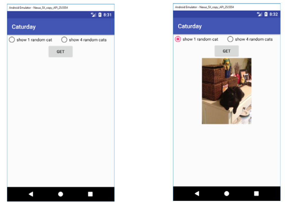 Android Studio - Display 4 Cat Pictures Can someone send me the